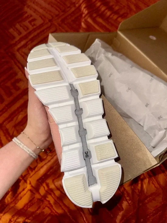 On Running Women’s Pink Cloud Athletic Sneakers - Picture 2 of 4